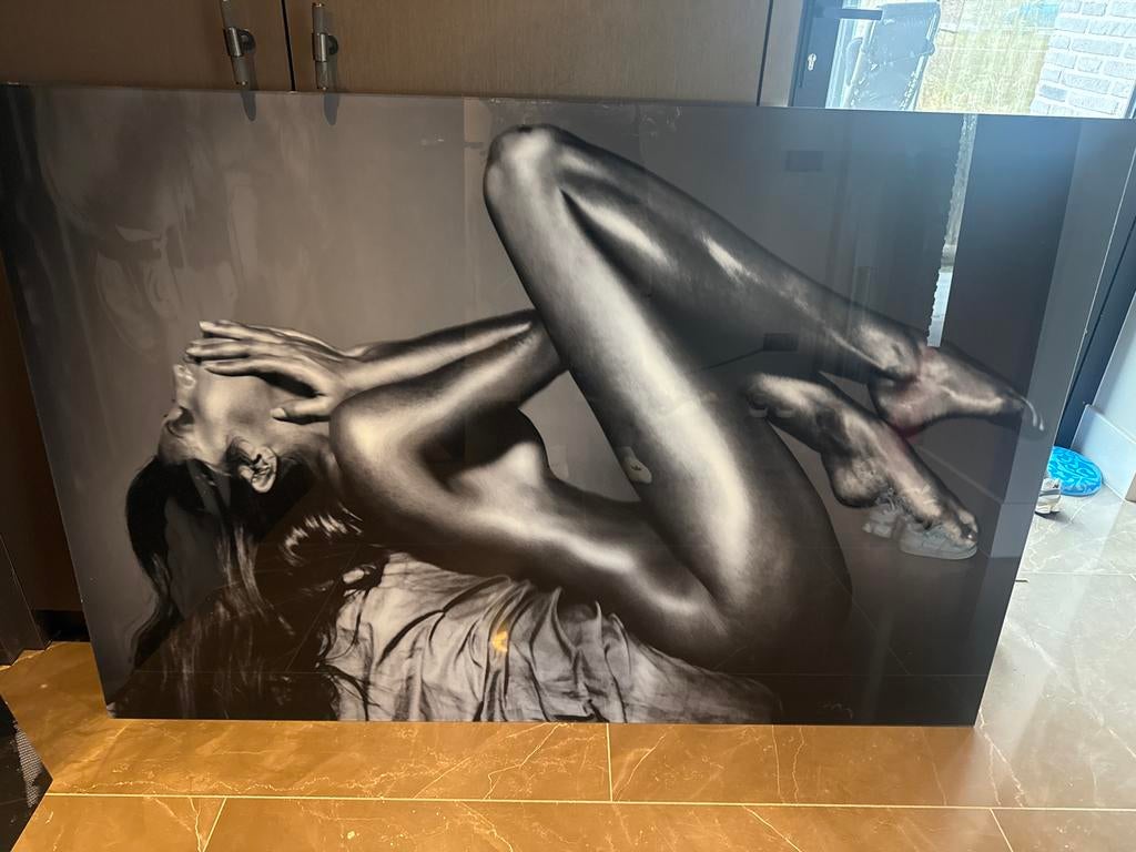 Cobra Art Schilderij Plexiglas 150x100 cm - Vrouwelijk figuu, Antiek en Kunst, Kunst | Schilderijen | Modern, Ophalen