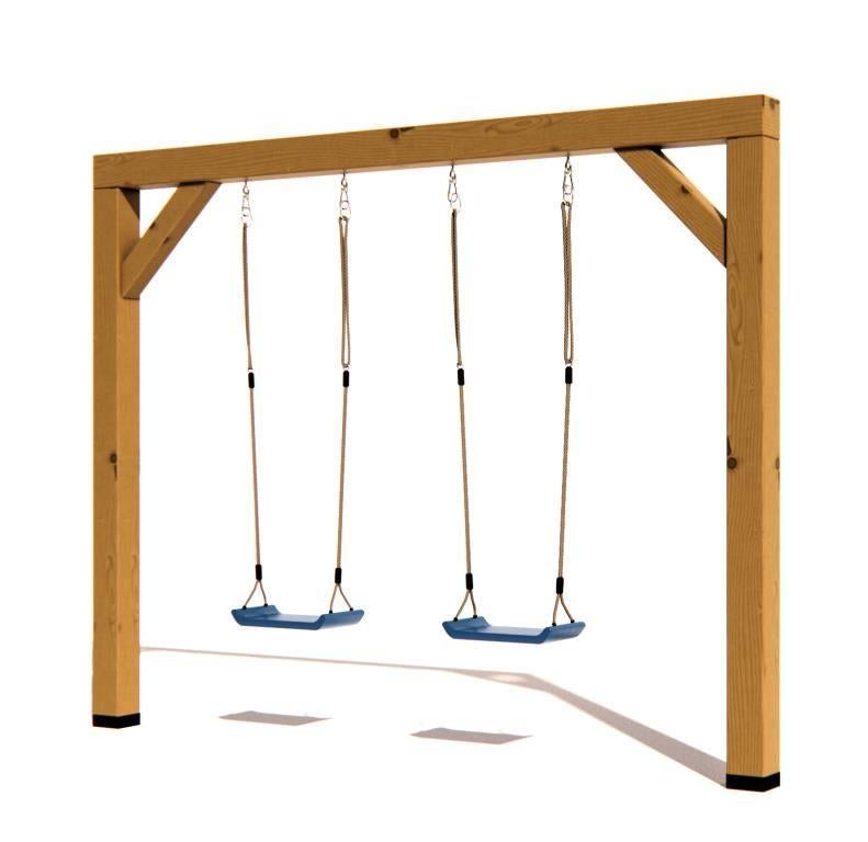 Houten Douglas Schommel BK Mees - 200/250/300 cm breed  374, Kinderen en Baby's, Speelgoed | Buiten | Speeltoestellen, Nieuw, Schommel