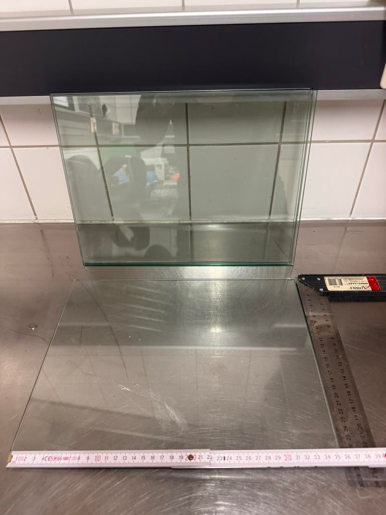 5 glazen planchets, Ophalen, Gebruikt, Glasplaat, Minder dan 80 cm