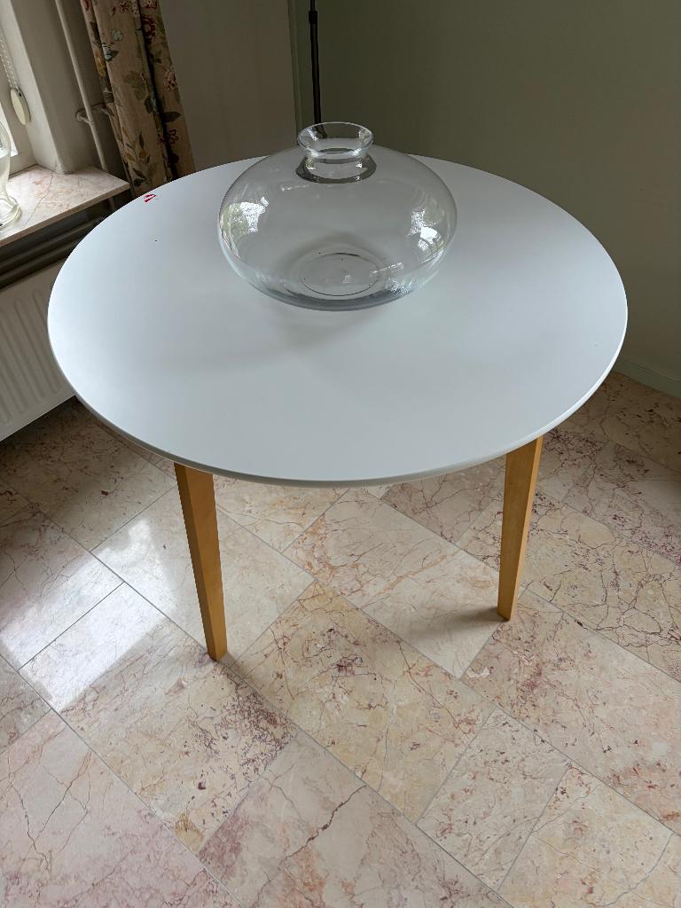 Ronde tafel – 105 cm – hoogte 76 cm, Ophalen, 100 tot 150 cm, 50 tot 100 cm, Zo goed als nieuw