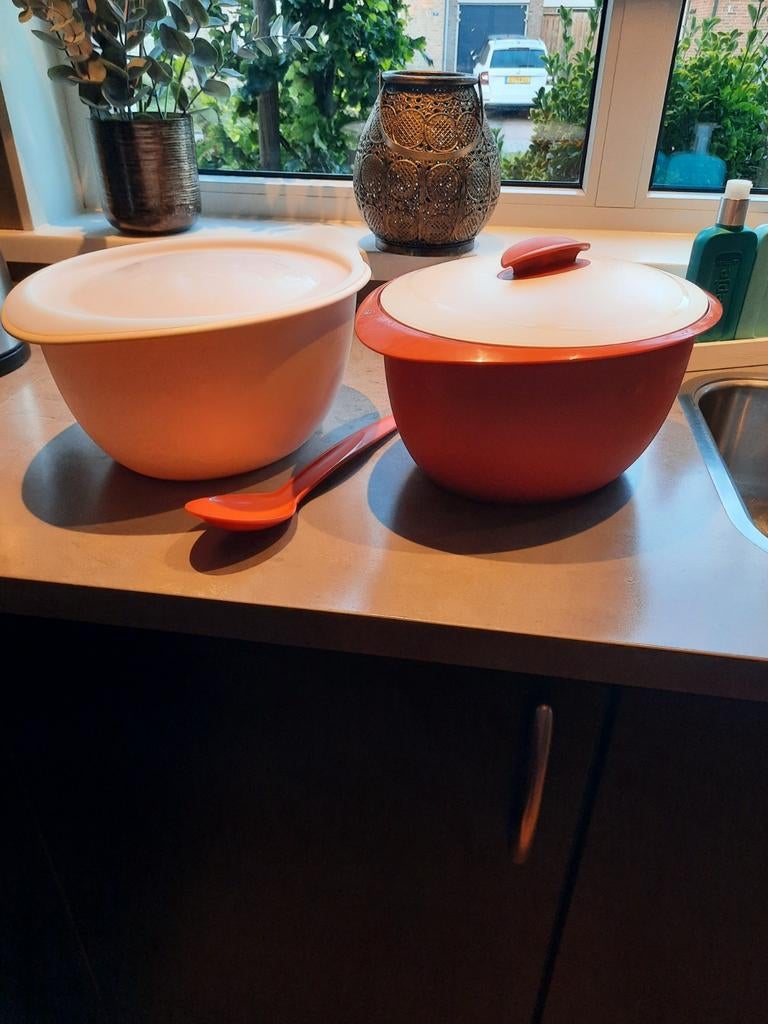 Tupperware beslagkom? 5 delig, Ophalen of Verzenden, Oranje, Bak of Kom