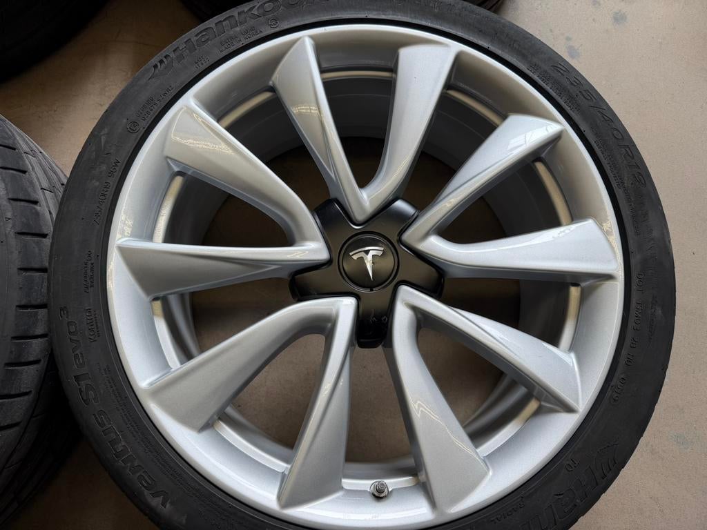 19 inch Origineel Tesla Model 3 Performance velgen 5x114.3, 19 inch, Gebruikt, Banden en Velgen, Ophalen of Verzenden