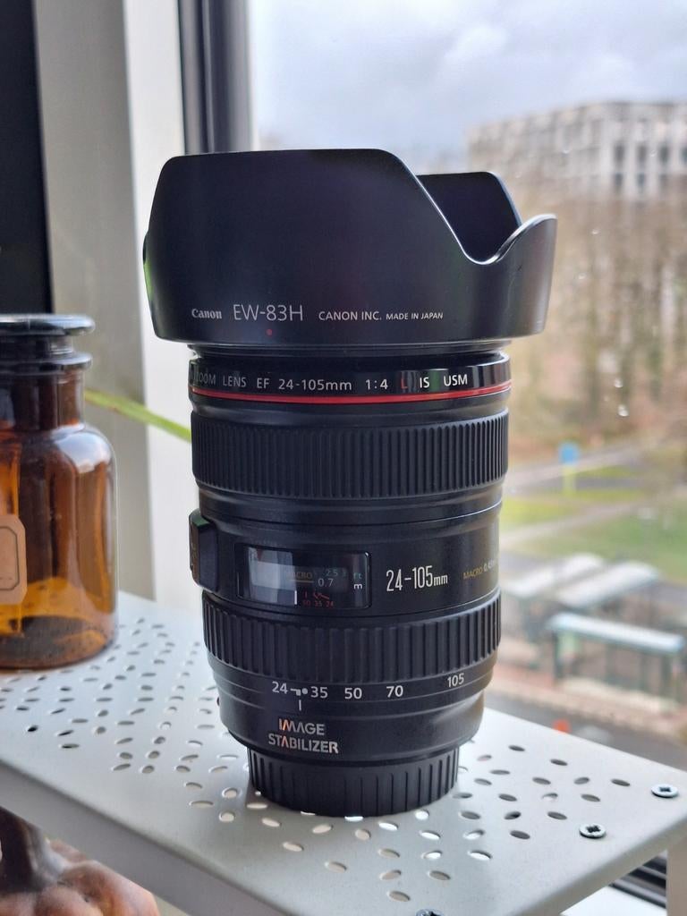 Canon EF 24-105mm f/4L IS USM Lens, Audio, Tv en Foto, Fotografie | Lenzen en Objectieven, Ophalen of Verzenden, Zo goed als nieuw