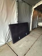 Zwart tweepersoons boxspring bed met hoofdbord, Ophalen, Gebruikt, Zwart, Tweepersoons
