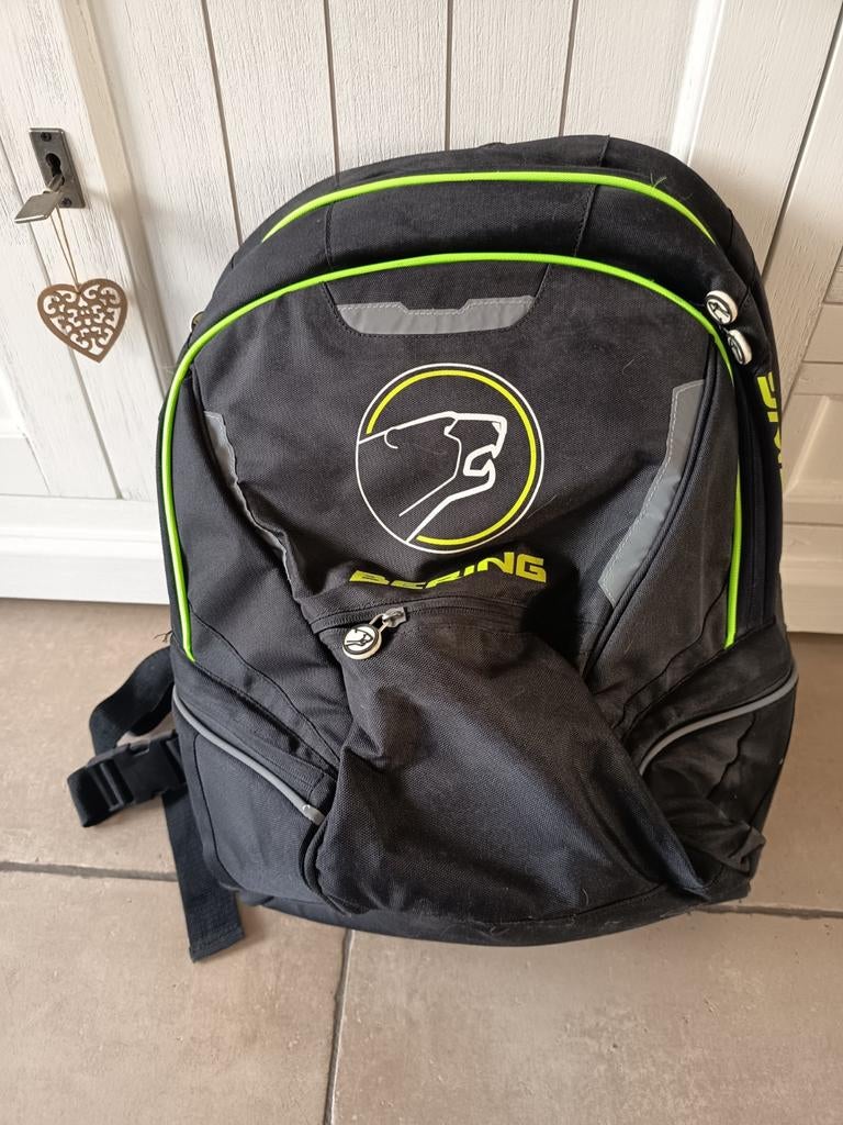 Bering motorrugzak met laptopvak en regenhoes, Ophalen of Verzenden, Gebruikt