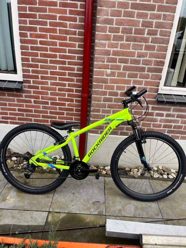 Rockrider mountainbike 27.5 neon geel, Gebruikt, Hardtail, Heren, Ophalen
