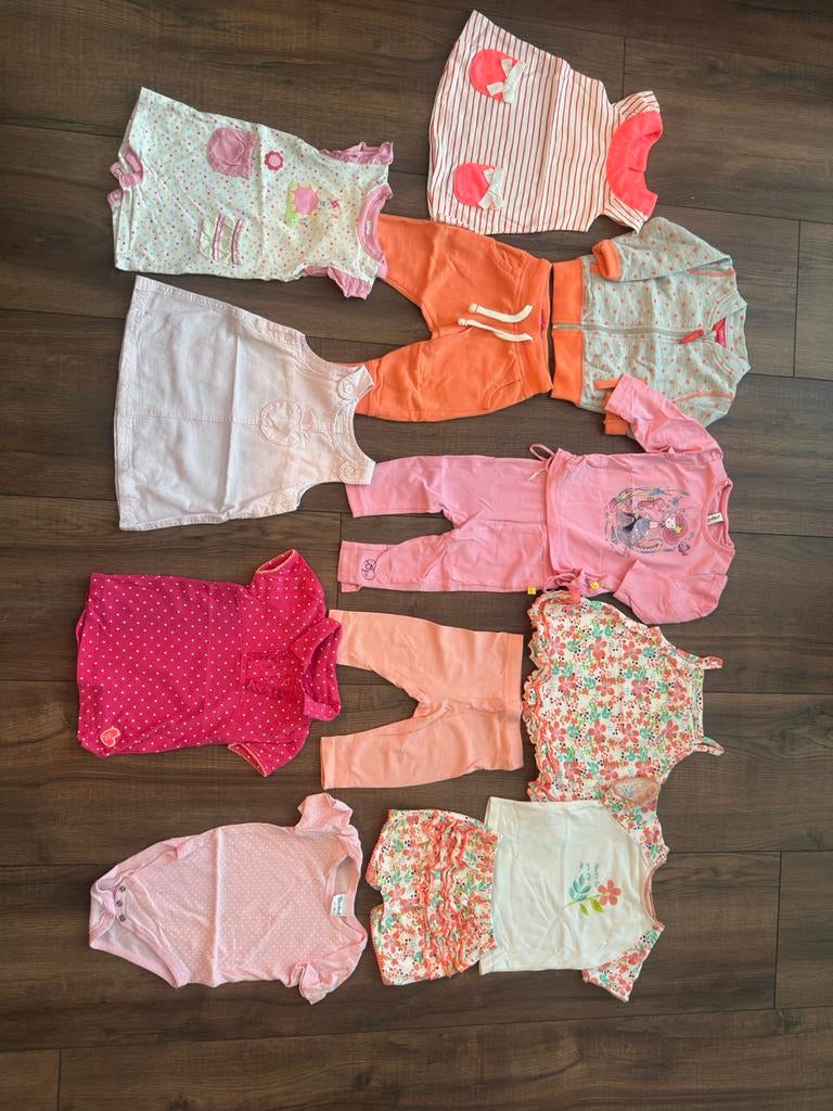Leuke set kleding maat 68, Kinderen en Baby's, Babykleding | Maat 68, Ophalen of Verzenden, Gebruikt, Meisje, Setje