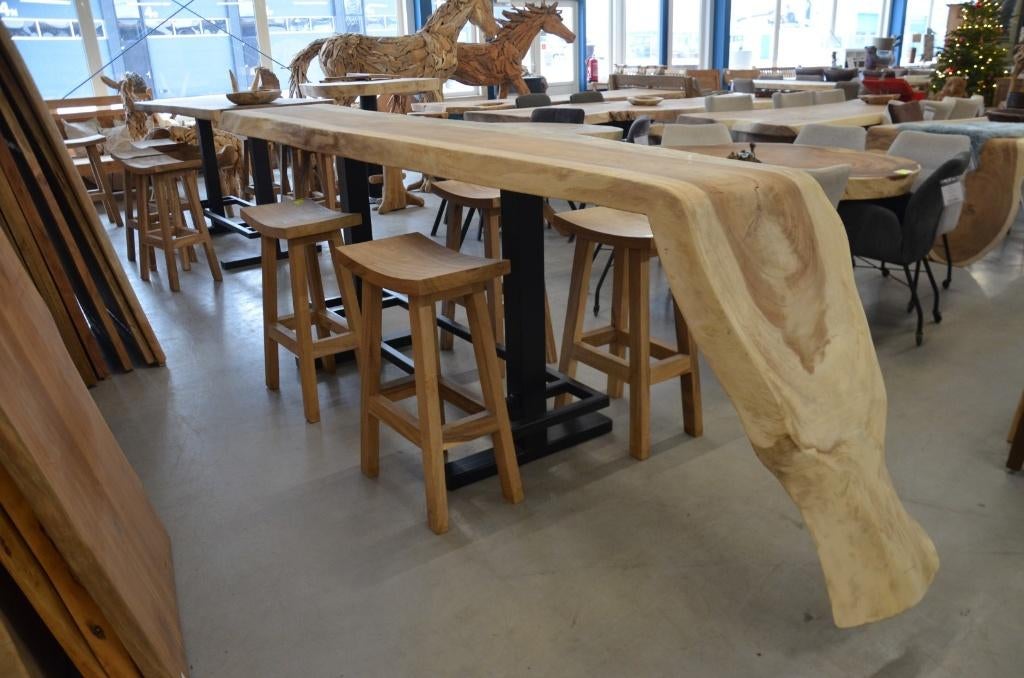 Suar Waterval Bartafel 330 cm BT 169, 50 tot 100 cm, Vijf personen of meer, Rechthoekig, Teakhout