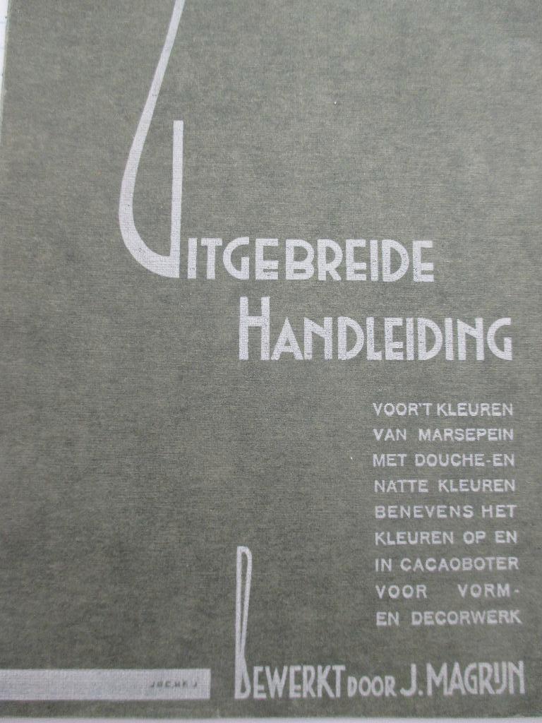 uitgebreide handeiding marsepein, Ophalen of Verzenden, 20e eeuw of later, Gelezen