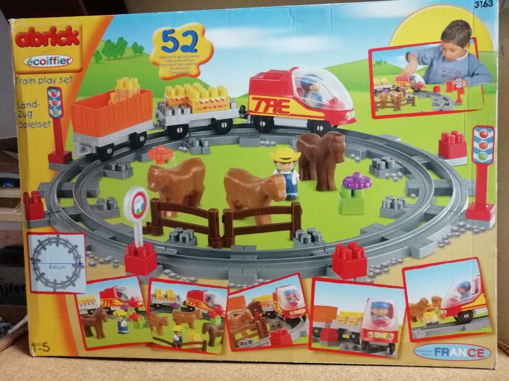 Abrick Treinset Landbouw Thema met extra blokken, Kinderen en Baby's, Speelgoed | Bouwstenen, Ophalen of Verzenden