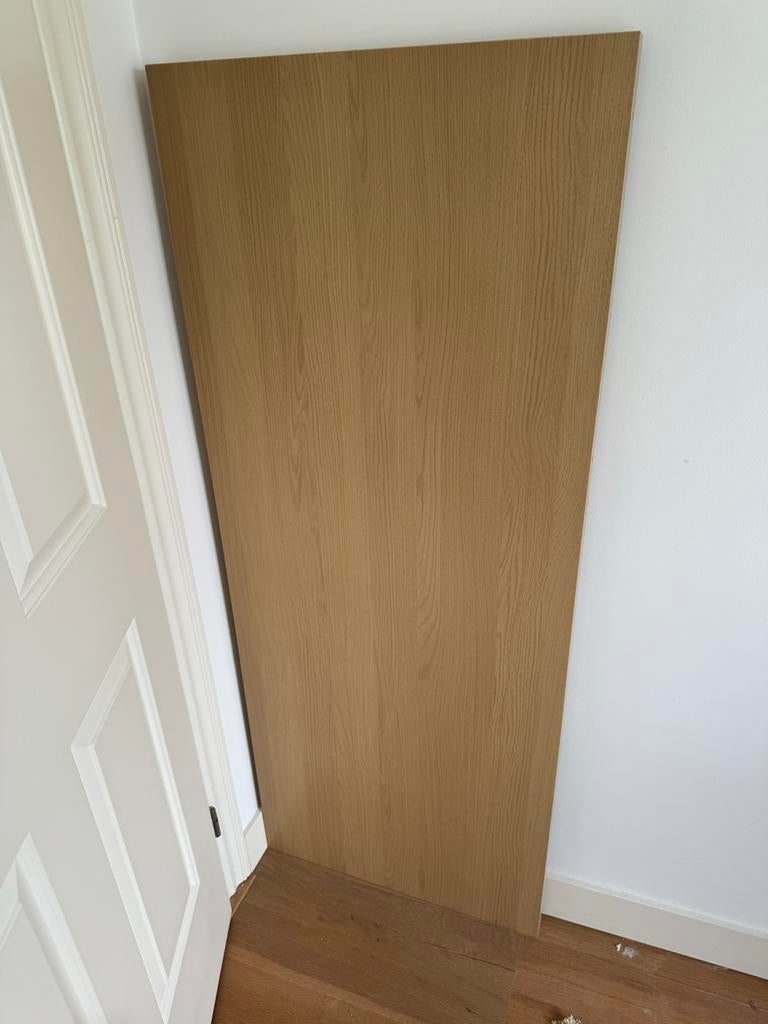 IKEA Malm hoofdbord - Eikenfineer, Huis en Inrichting, Slaapkamer | Bedden, Gebruikt, Tweepersoons, 160 cm, Hout, Bruin, Ophalen of Verzenden