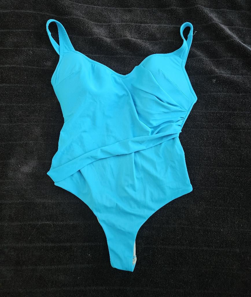 Donna Christies badpak Eur 80, Ophalen of Verzenden, Zo goed als nieuw, Blauw, Badpak