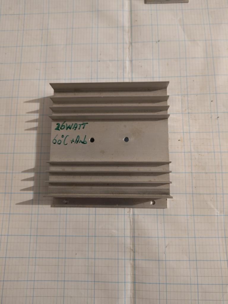 Aluminium koelblok 26W, Ophalen of Verzenden, Gebruikt