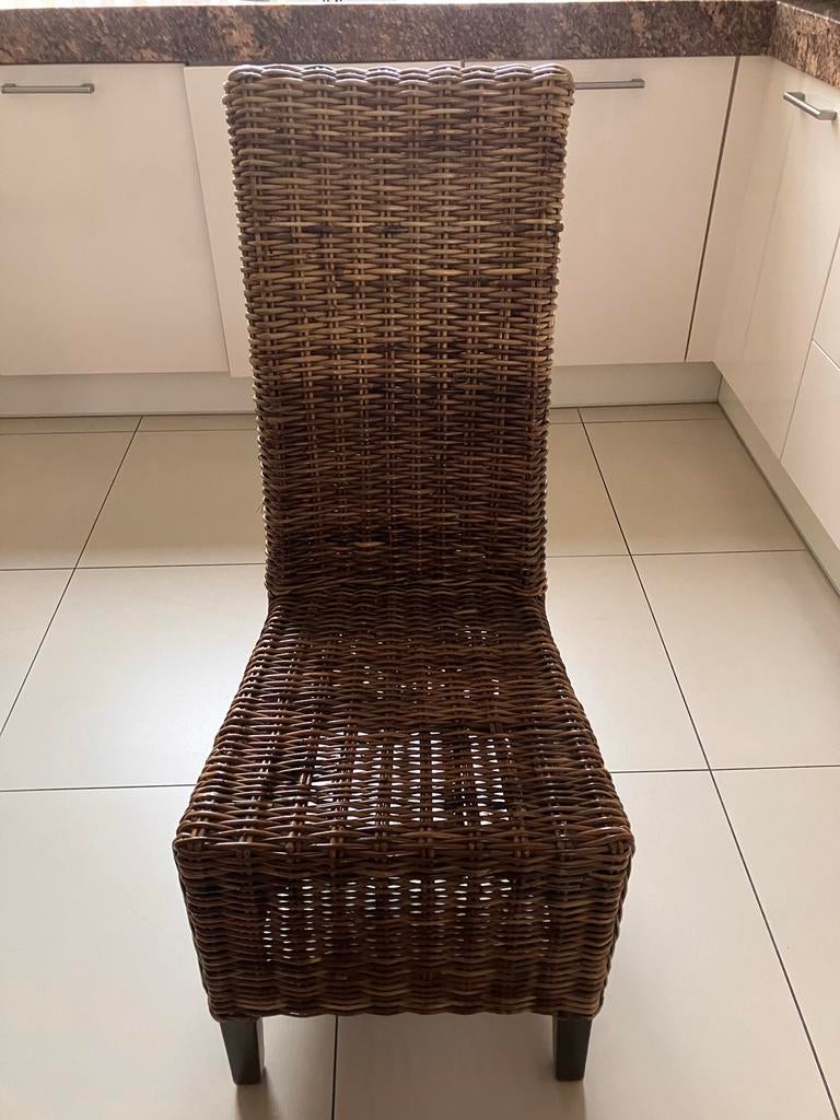 Rotan stoel, Gebruikt, Bruin, Riet of Rotan, Ophalen of Verzenden