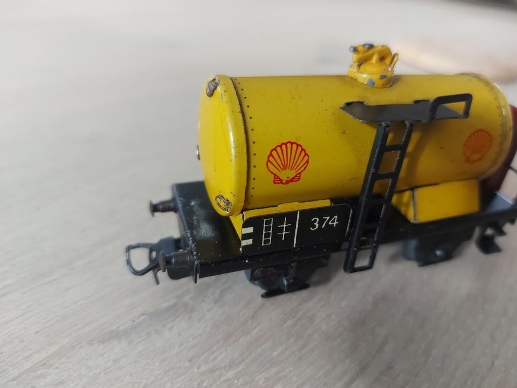 Zeldzame Märklin DB/Shell ketelwagen artnr 374/1, Wisselstroom, Wagon, Ophalen of Verzenden, Zo goed als nieuw