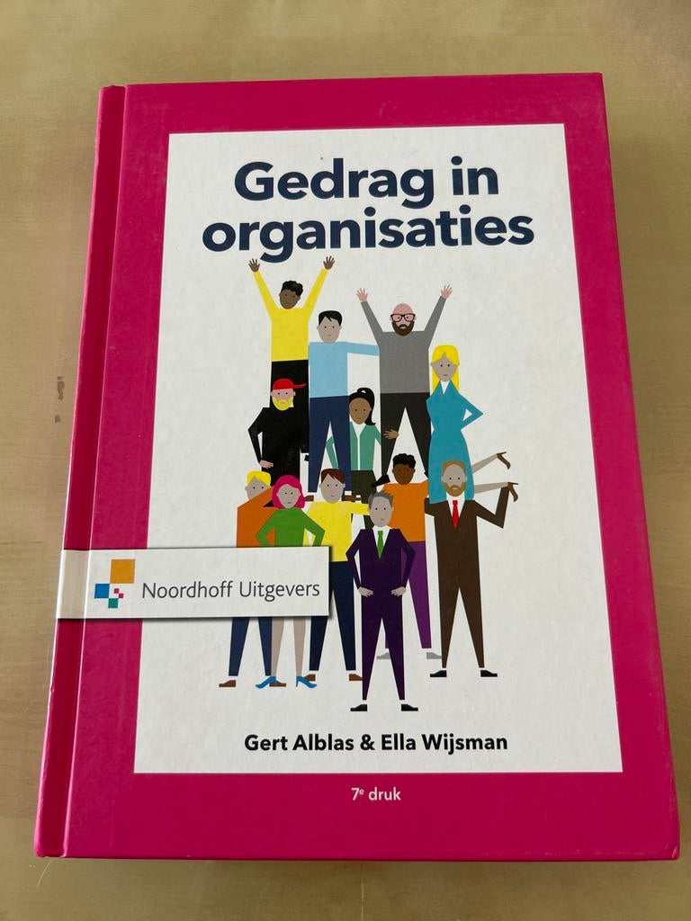 Gedrag in organisaties - Studieboek Noordhoff Uitgevers, Boeken, Ophalen of Verzenden, Gamma, Zo goed als nieuw, HBO