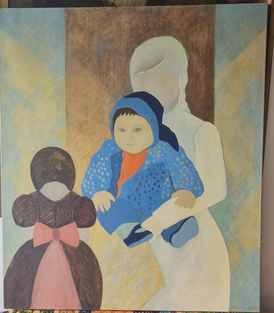 Der Blaue Knabe, dateert 1972  H122cm B105cm,, Antiek en Kunst, Kunst | Schilderijen | Modern, Verzenden