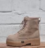 DWARS - Prachtige leren boots maat 40 - Nieuw €129 - DWRS, DWRS, Beige, Lage of Enkellaarzen, Nieuw