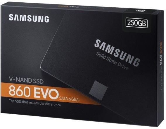 Samsung 860 EVO 250GB SSD, Computers en Software, Harde schijven, Zo goed als nieuw, Desktop, Intern, SSD, SATA, Ophalen of Verzenden