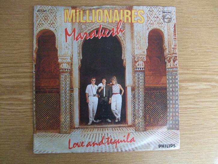 MILLIONAIRES      MARAKESH / LOVE AND TEQUILA, Cd's en Dvd's, Vinyl Singles, Zo goed als nieuw, Single, Nederlandstalig, 7 inch