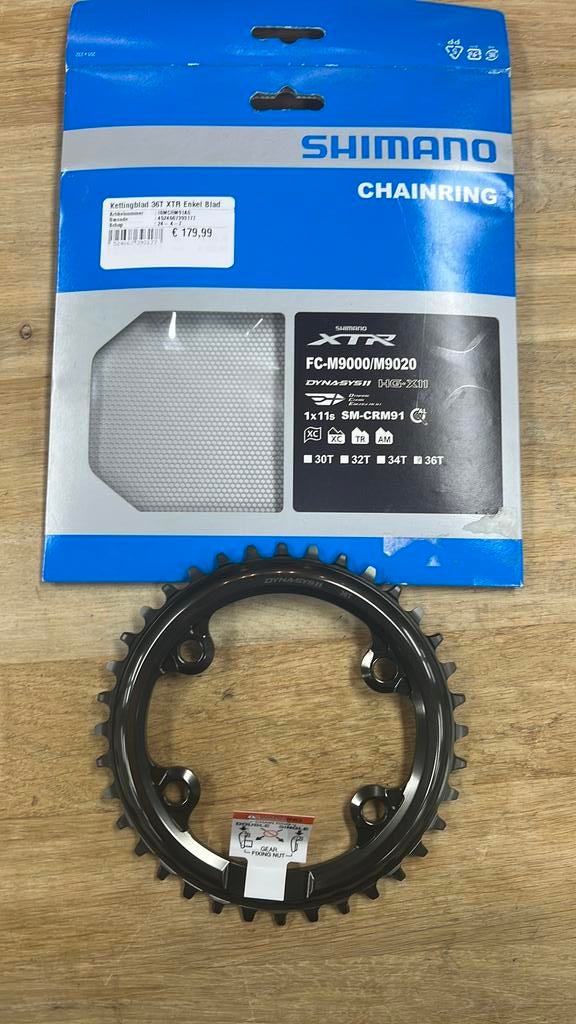 Shimano XTR FC-M9000 kettingblad 36t, Fietsen en Brommers, Fietsonderdelen, Ophalen of Verzenden, Nieuw, Mountainbike, Crankstel of Pedalen