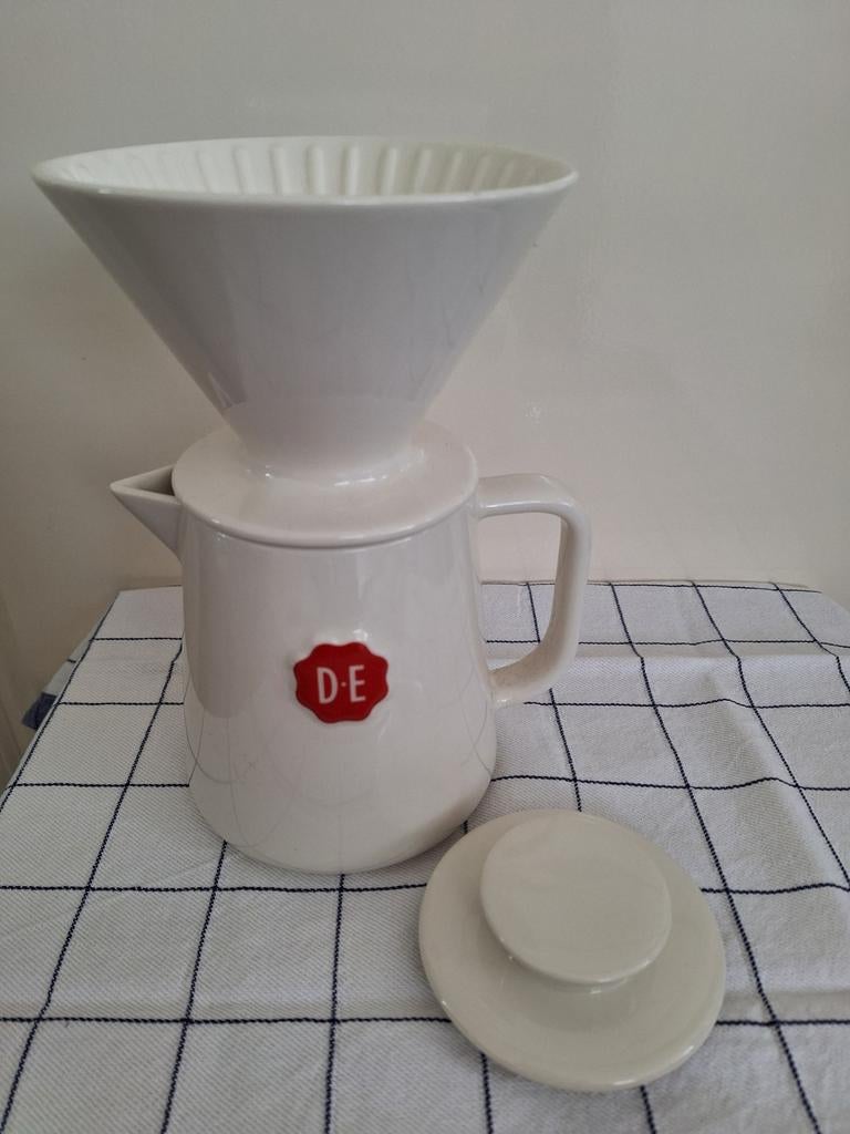 Douwe Egberts koffie pot met filter, Ophalen of Verzenden, Zo goed als nieuw, Overige stijlen, Overige typen