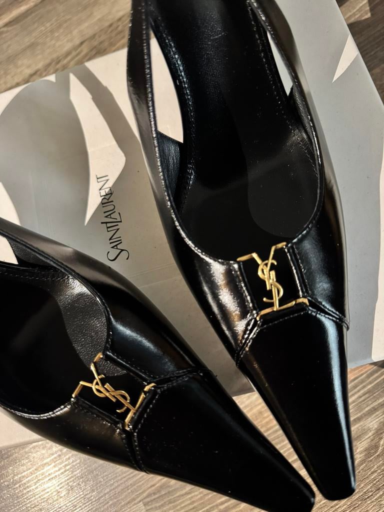 Saint Laurent slingback pumps, Kleding | Dames, Schoenen, Yves Saint Laurent, Zwart, Nieuw, Ophalen of Verzenden