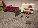 Schleich Auto met Trailer en Accessoires - Goede Staat, Verzamelen, Ophalen of Verzenden, Zo goed als nieuw