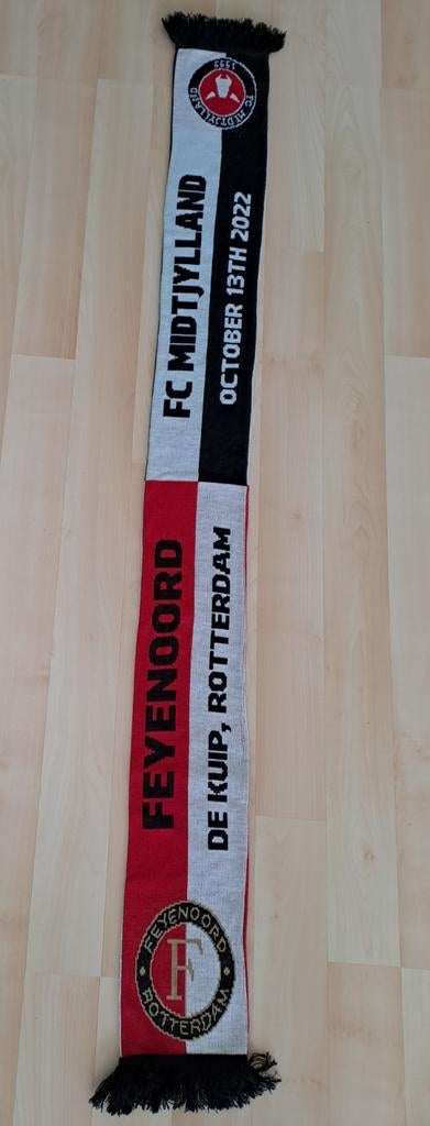 Feyenoord sjaal FC Midtjylland 13 oktober 2022, Ophalen of Verzenden, Nieuw