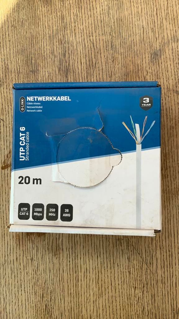 Gratis restje UTP kabel, Ophalen, Zo goed als nieuw, Kabel of Snoer