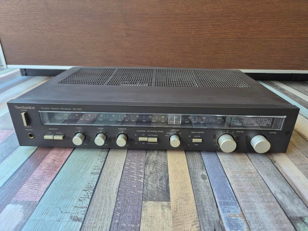 Technics sa-103 am/fm receiver, Overige merken, Gebruikt, Ophalen of Verzenden, Minder dan 60 watt