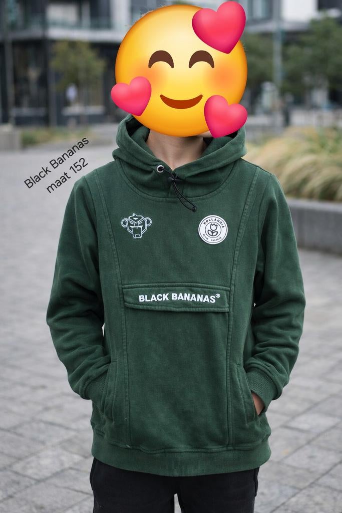 Black Bananas Hoody maat 152, Kinderen en Baby's, Trui of Vest, Ophalen of Verzenden, Zo goed als nieuw, Jongen