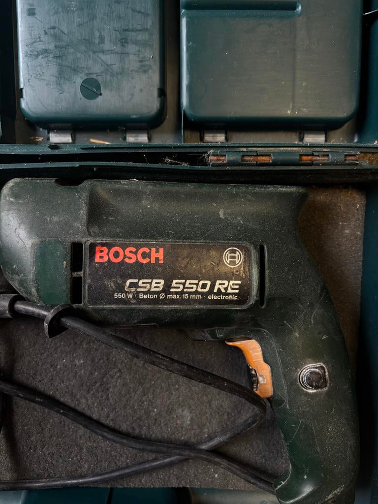 Bosch CSB 550 RE klopboormachine, Boormachine, Gebruikt, Ophalen of Verzenden, Klopboormechanisme