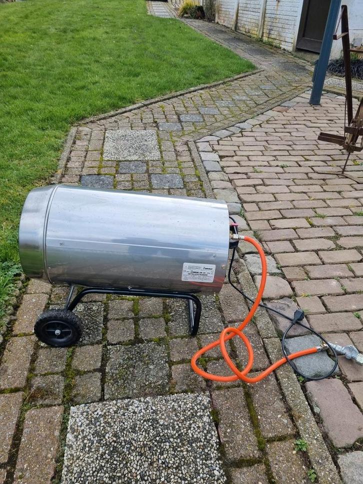 Heteluchtkanon 30kW op gasfles - Zo goed als nieuw, Doe-het-zelf en Verbouw, Verwarming en Radiatoren, Ophalen