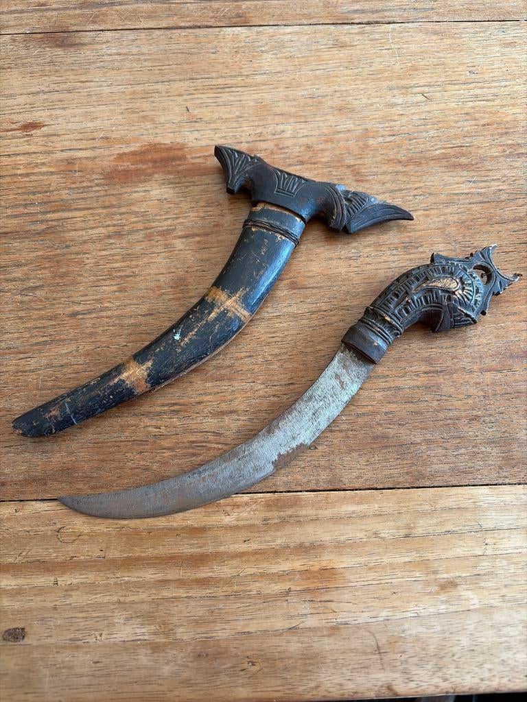 Nederlands-Indië Kris met versierde greep, Ophalen of Verzenden