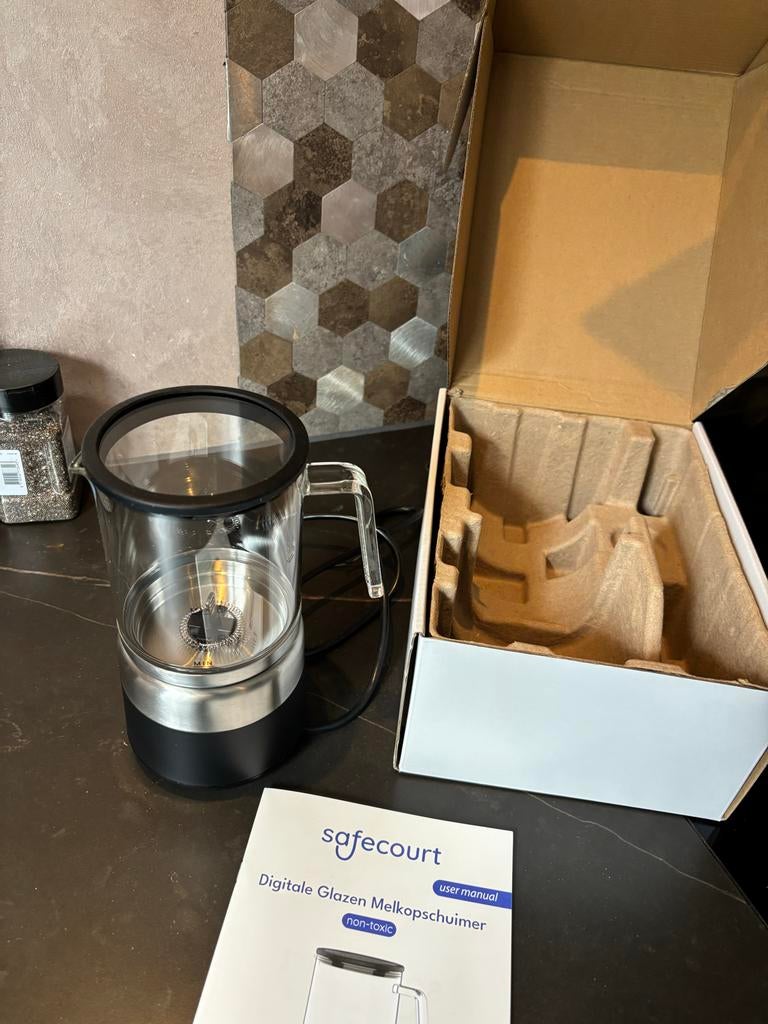 Safecourt melkopschuimer, Witgoed en Apparatuur, Melkopschuimers, Ophalen of Verzenden, Nieuw, Elektrische melkopschuimer