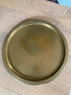 Koperen dienblad presenteerblad ø27 cm op 3 bolpootjes, Ophalen of Verzenden, Koper