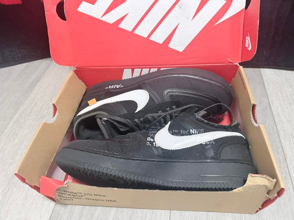 Nike Air Force 1 Low OFF-WHITE black white, Ophalen, Zwart, Nieuw, Sneakers of Gympen