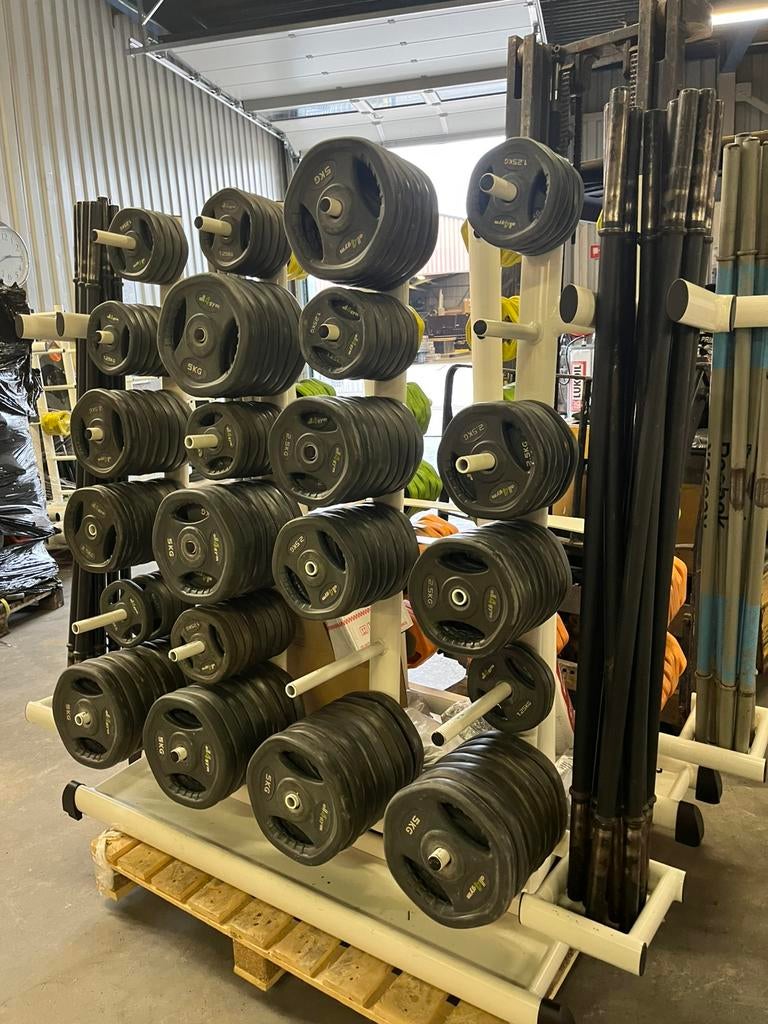 Gym 80 rek incl Bodypump sets, Sport en Fitness, Ophalen, Gebruikt, Bodypump set, Gym 80
