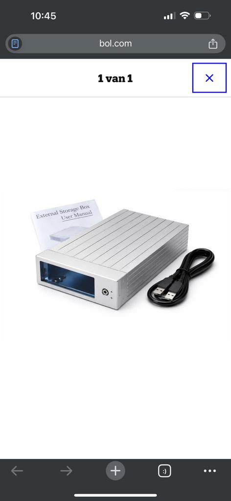 2.5 inch IDE harde schijf behuizing USB 2.0, Ophalen of Verzenden, Nieuw