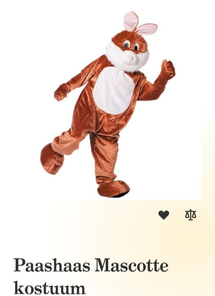 Tekoop paashaas pak, Kleding | Heren, Carnavalskleding en Feestkleding, Ophalen of Verzenden, Zo goed als nieuw