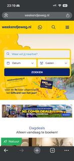 Cadeaukaart weekendjeweg . NL twv € 250,-, Eén persoon, Cadeaubon