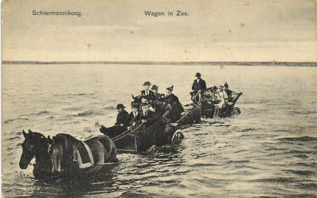 Schiermonnikoog. - Wagen in Zee. - ongelopen, Verzenden, Voor 1920, Ongelopen, Noord-Holland