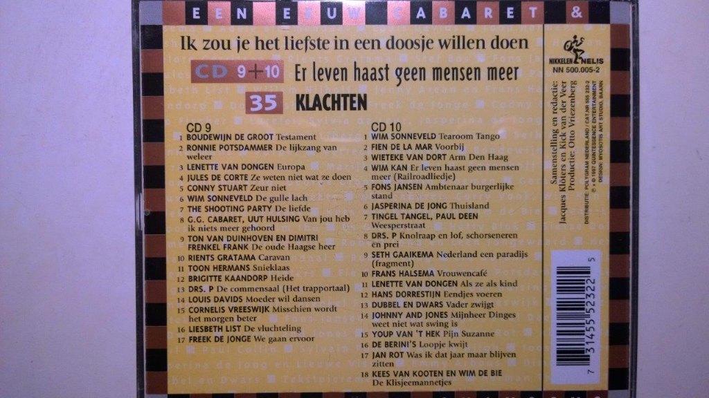 Ik Zou Je Het Liefste In Een Doosje Willen Doen (CD 9 & 10), Ophalen of Verzenden, Zo goed als nieuw
