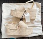 Sandalen met sleehak van Jute ZARA nieuw, Kleding | Dames, Beige, Nieuw, Sandalen of Muiltjes, Ophalen of Verzenden