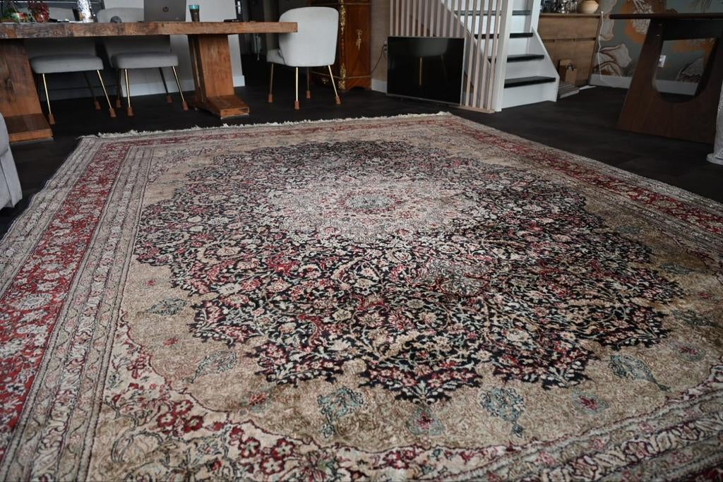 Turks tapijt zijde 3.65x2.80, Huis en Inrichting, Stoffering | Tapijten en Kleden, Ophalen, Gebruikt, 200 cm of meer, 200 cm of meer