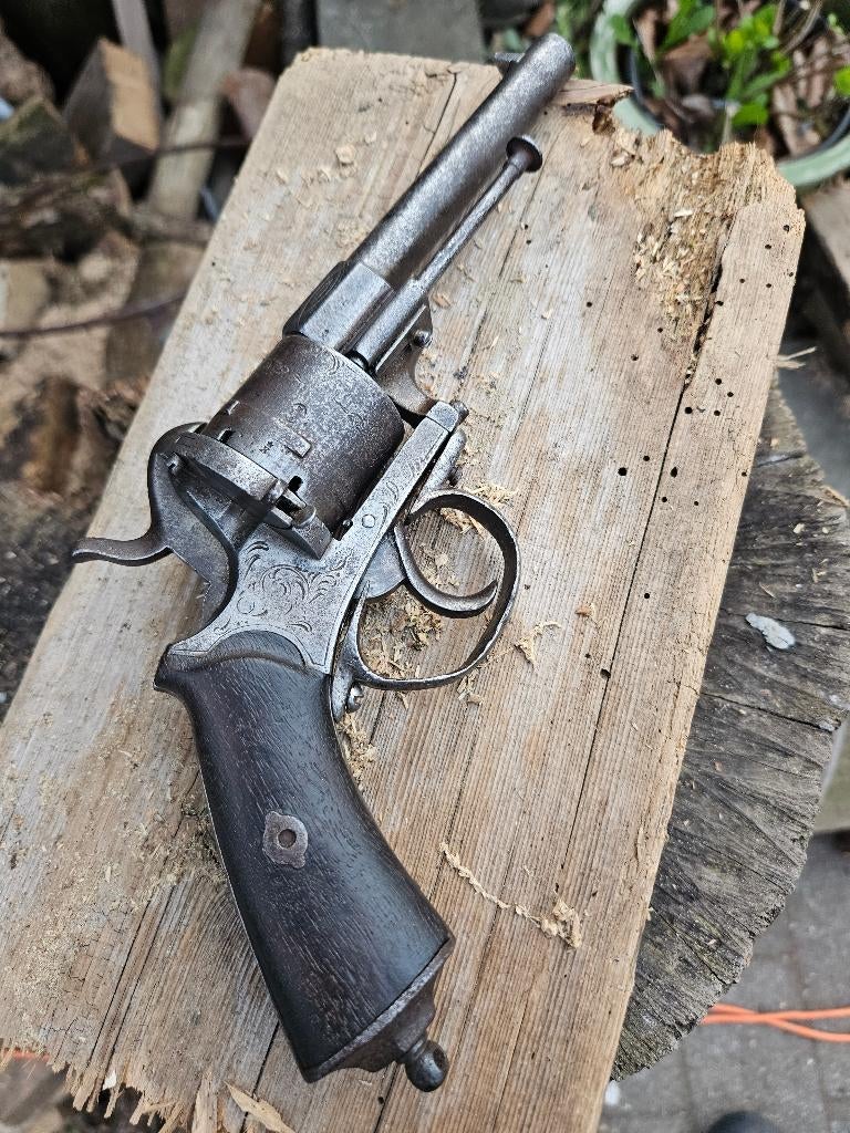 Antieke 9mm penvuur revolver vrijgesteld, Ophalen of Verzenden, Landmacht, Nederland