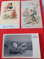 3 oude kaarten pasen, Ophalen of Verzenden, Gelopen, Feest(dag)