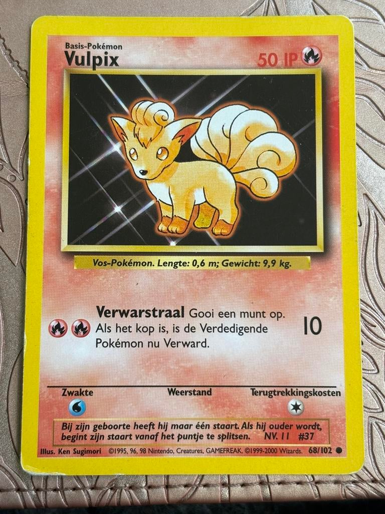 Pokemonkaart Vulpix (NL), Ophalen of Verzenden, Zo goed als nieuw