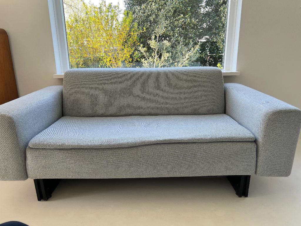 Lichtblauwe Gelderland tweezits bank, Huis en Inrichting, Ophalen, Gebruikt, 150 tot 200 cm, Tweepersoons